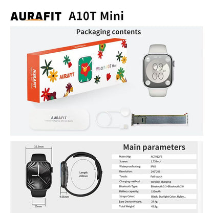 CDO Aurafit A10t Mini Smart Watch